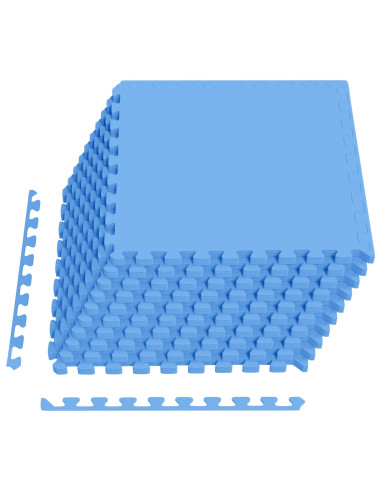 Tappeti 50 pcs Blu 18 m² Schiuma EVA
