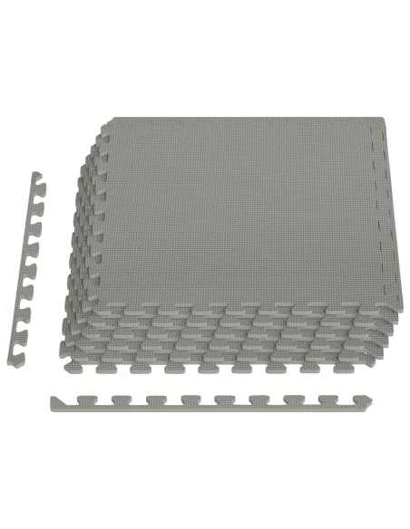 Tappeti 6 pcs Grigio 2,16 m² Schiuma EVA