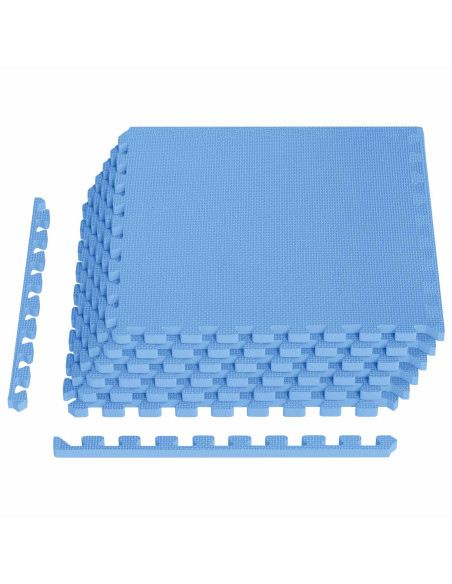 Tappeti 6 pcs Blu 2,16 m² Schiuma EVA