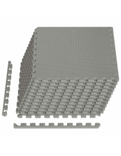 Tappeti 12 pcs Grigio 4,32 m² Schiuma EVA 2