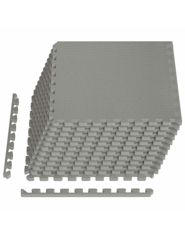 Tappeti 12 pcs Grigio 4,32 m² Schiuma EVA