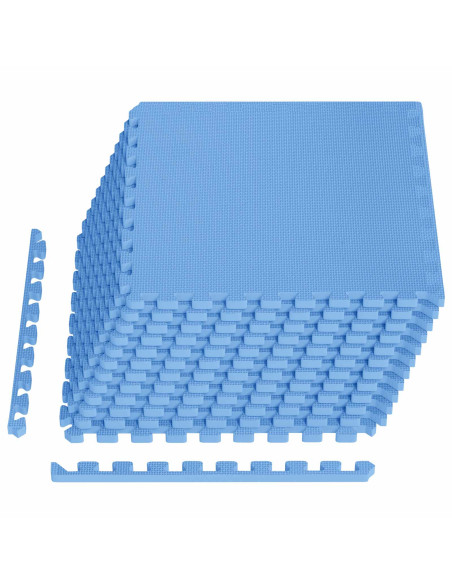 Tappeti 12 pcs Blu 4,32 m² Schiuma EVA