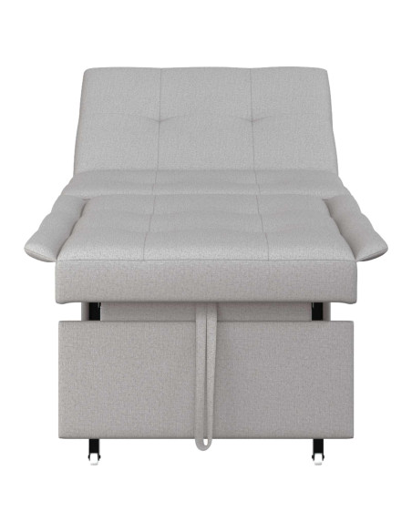 Divano Letto Estraibile Grigio 194 x 50 x 82 cm Tessuto