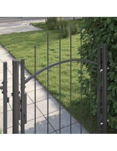 Cancello da giardino Woerden Grigio 150 x 100 cm Acciaio