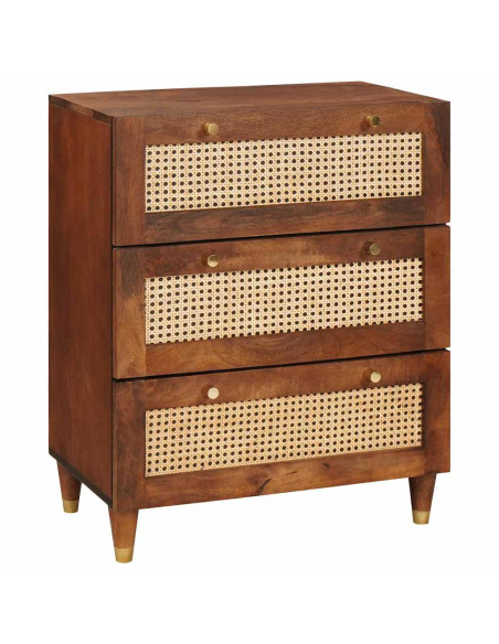 Credenza Marrone 60 x 33 x 75 cm Legno di mango massello