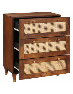 Credenza Marrone 60 x 33 x 75 cm Legno di mango massello 2