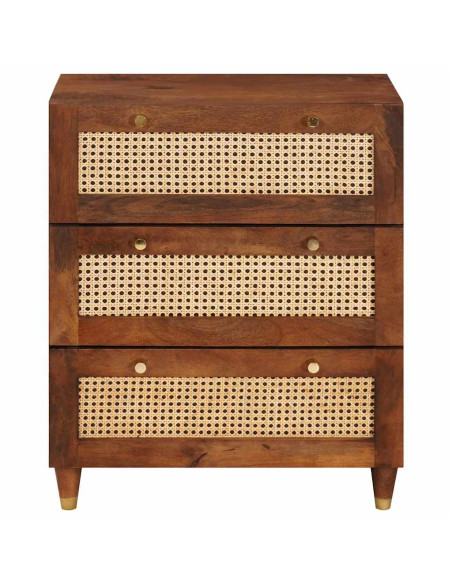 Credenza Marrone 60 x 33 x 75 cm Legno di mango massello