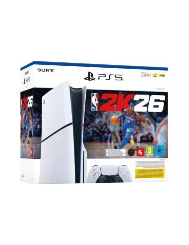 PS5 Console 1TB Ed. White Slim + NBA 2K26 ITA