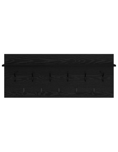 Appendiabiti a muro Rovere Nero 100 x 40 x 12 cm