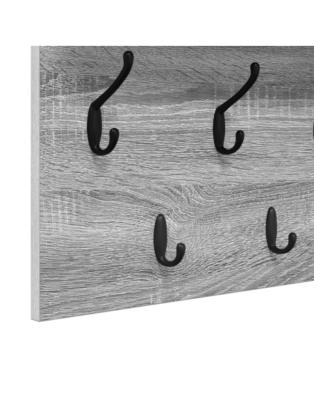 Appendiabiti a muro Grigio Sonoma 100 x 40 x 12 cm