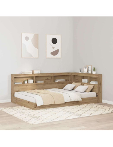 Testata contenitore Rovere artigianale 120 cm Legno multistrato
