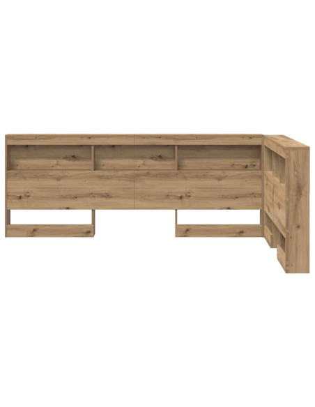 Testata contenitore Rovere artigianale 120 cm Legno multistrato