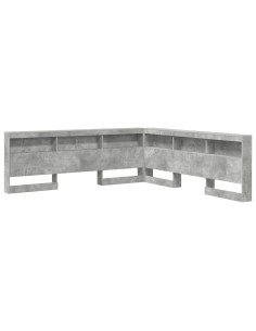 Testata contenitore Grigio cemento 180 cm Legno multistrato 2