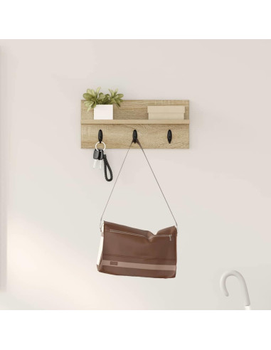 Appendiabiti a muro Rovere Sonoma 40 x 10,5 x 18 cm