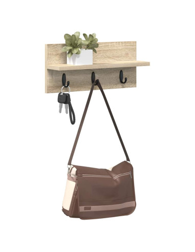Appendiabiti a muro Rovere Sonoma 40 x 10,5 x 18 cm