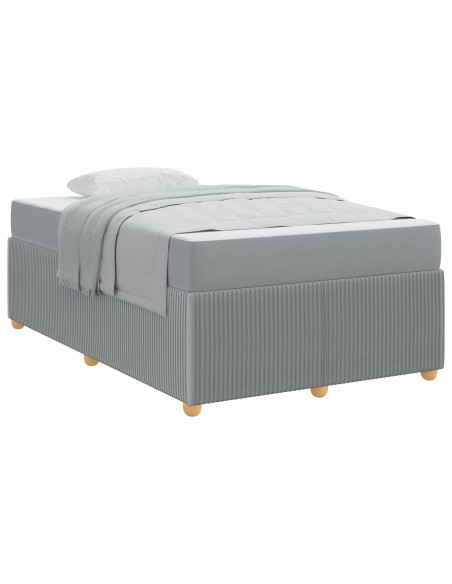 Struttura del letto Grigio chiaro 120 x 200 cm Tessuto
