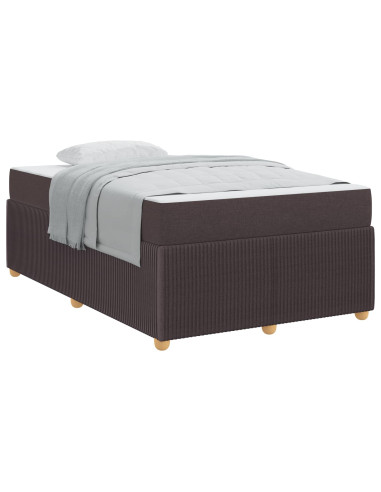 Struttura del letto Marrone Scuro 120 x 200 cm Tessuto