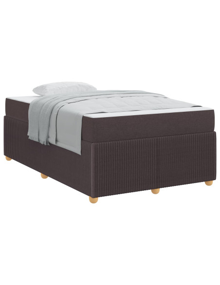 Struttura del letto Marrone Scuro 120 x 200 cm Tessuto