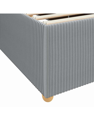 Struttura del letto Grigio chiaro 200 x 200 cm Tessuto
