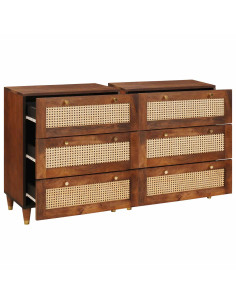 Set di Credenze 2 pcs Marrone 60 x 33,5 x 75 cm 2