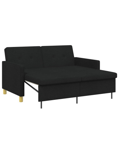 Divano Letto Estraibile Nero Tessuto