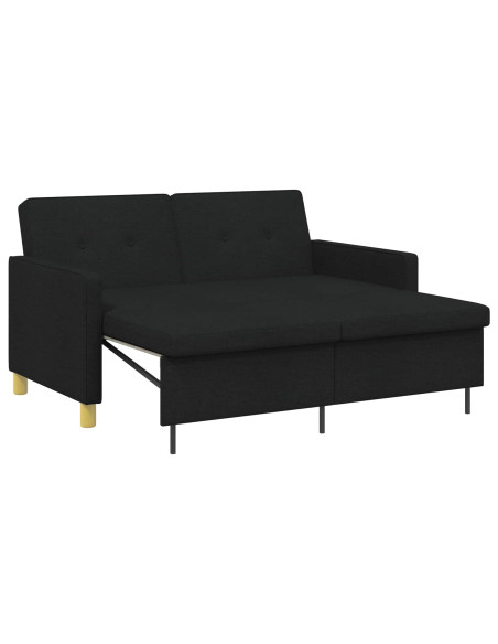 Divano Letto Estraibile Nero Tessuto