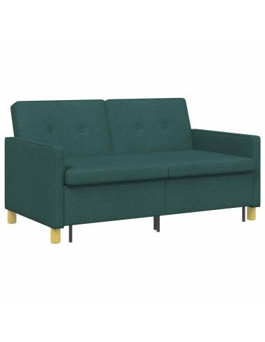 Divano Letto Estraibile Verde Scuro Tessuto