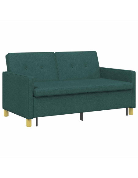 Divano Letto Estraibile Verde Scuro Tessuto