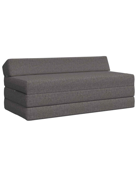 Divano Letto Pieghevole Grigio Chiaro 120 x 60 x 49 cm Tessuto