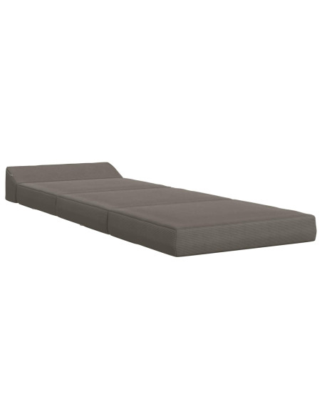 Divano Letto Pieghevole Grigio Chiaro 200 x 70 x 10 cm