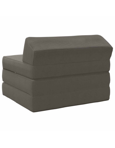 Divano Letto Pieghevole Grigio Chiaro 200 x 70 x 10 cm