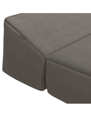Divano Letto Pieghevole Grigio Chiaro 200 x 70 x 10 cm