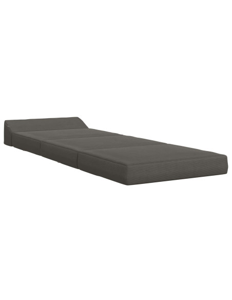 Divano Letto Pieghevole Grigio Scuro 200 x 70 x 10 cm