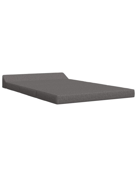 Divano Letto Pieghevole Grigio Chiaro 120 x 60 x 49 cm Tessuto
