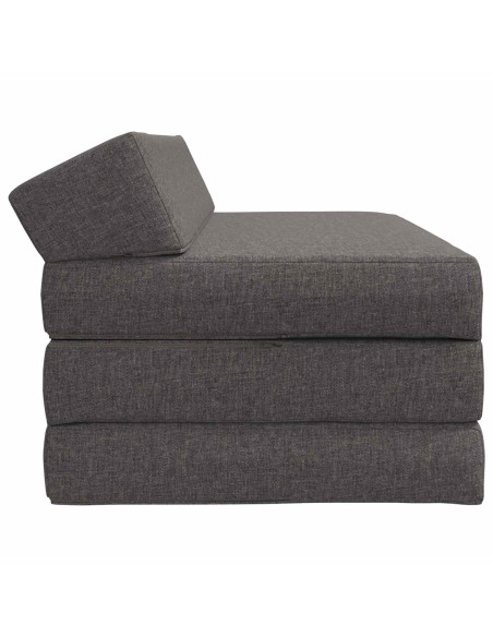 Divano Letto Pieghevole Grigio Chiaro 120 x 60 x 49 cm Tessuto