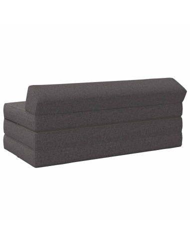 Divano Letto Pieghevole Grigio Chiaro 120 x 60 x 49 cm Tessuto