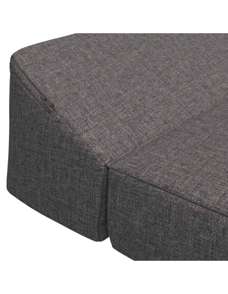 Divano Letto Pieghevole Grigio Chiaro 120 x 60 x 49 cm Tessuto