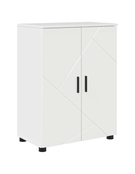Mobile da Bagno con archiviazione Bianco Lucido 60 x 35 x 80 cm