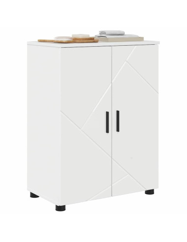 Mobile da Bagno con archiviazione Bianco Lucido 60 x 35 x 80 cm