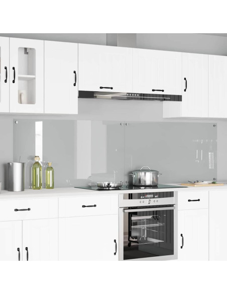 Schienale da cucina 2 pcs Trasparente 110 x 60 cm