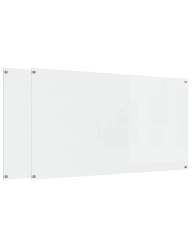 Schienale da cucina 2 pcs Trasparente 110 x 60 cm
