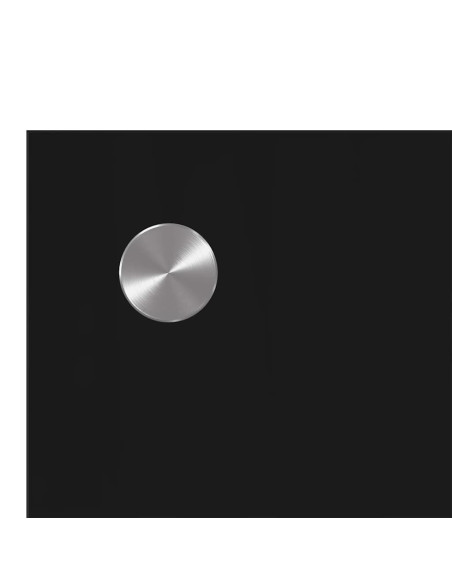 Schienale da cucina 2 pcs Nero 110 x 50 cm vetro temperato