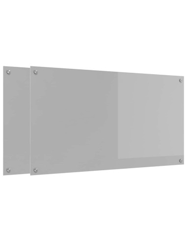 Schienale da cucina 2 pcs Grigio chiaro 110 x 60 cm