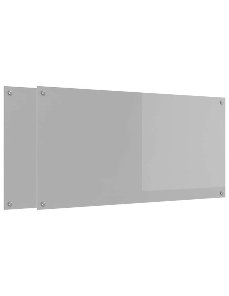 Schienale da cucina 2 pcs Grigio chiaro 120 x 60 cm