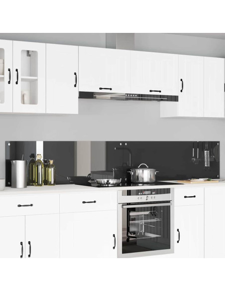 Schienale da cucina 2 pcs Grigio scuro 120 x 40 cm