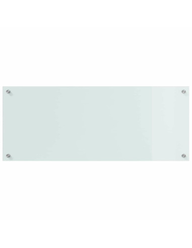 Schienale da cucina 2 pcs Bianco 100 x 40 cm vetro temperato