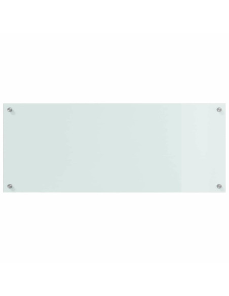 Schienale da cucina 2 pcs Bianco 100 x 40 cm vetro temperato