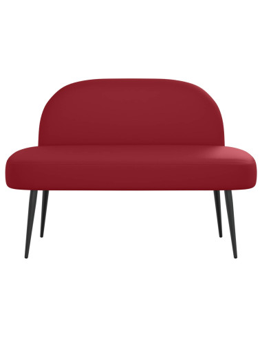 Panchina imbottita con schienale Rosso vino 110 x 60 x 76 cm