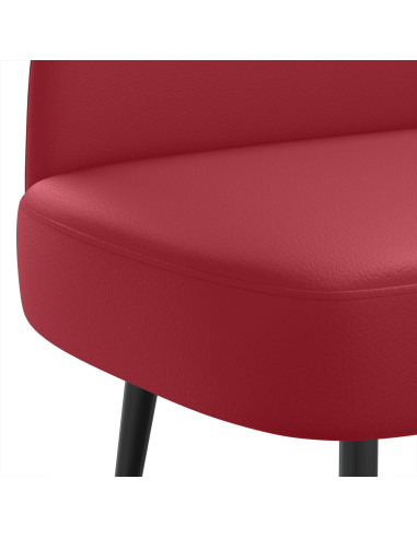 Panchina imbottita con schienale Rosso vino 110 x 60 x 76 cm
