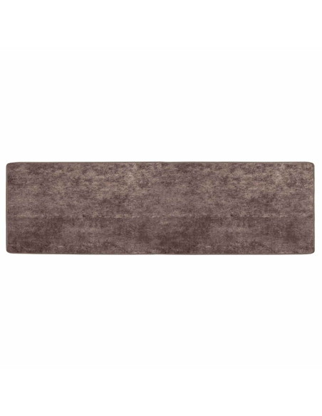 Runner Tappeto MARSA Grigio 150 x 50 cm Poliestere e PVC